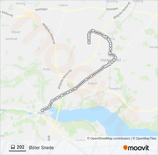 202 Bus Line Map