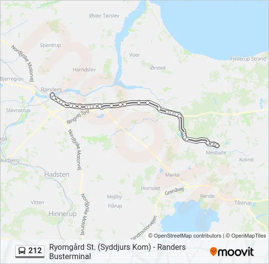 212 Bus Line Map