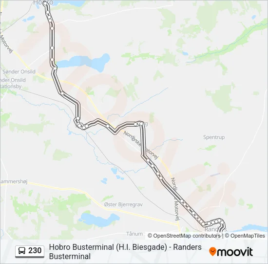 230 Bus Line Map