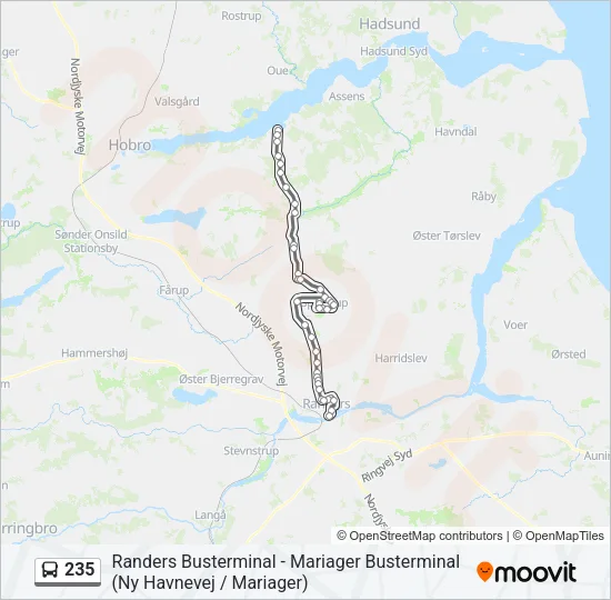 235 Bus Line Map