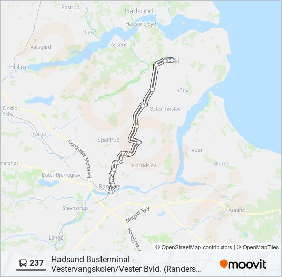 237 bus Line Map