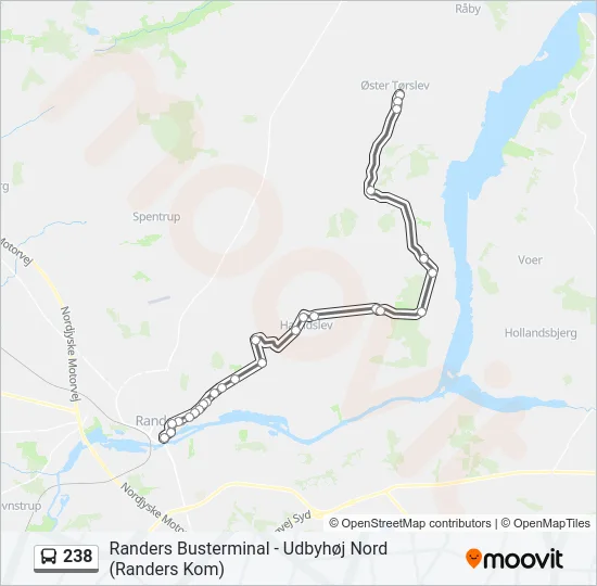 238 Bus Line Map