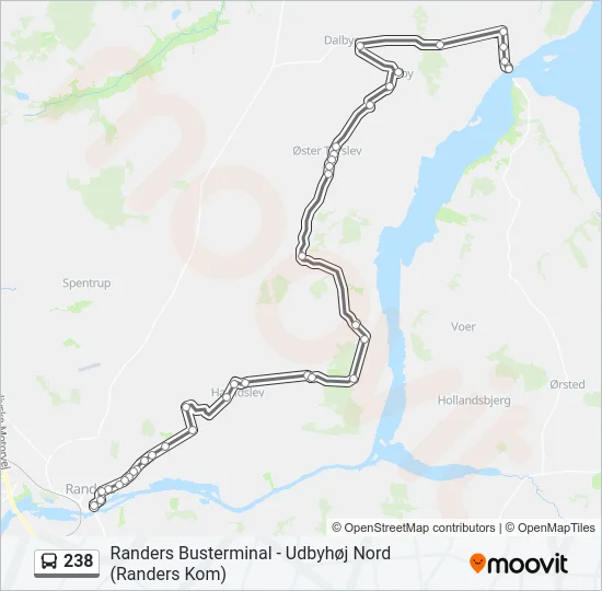 238 Bus Line Map