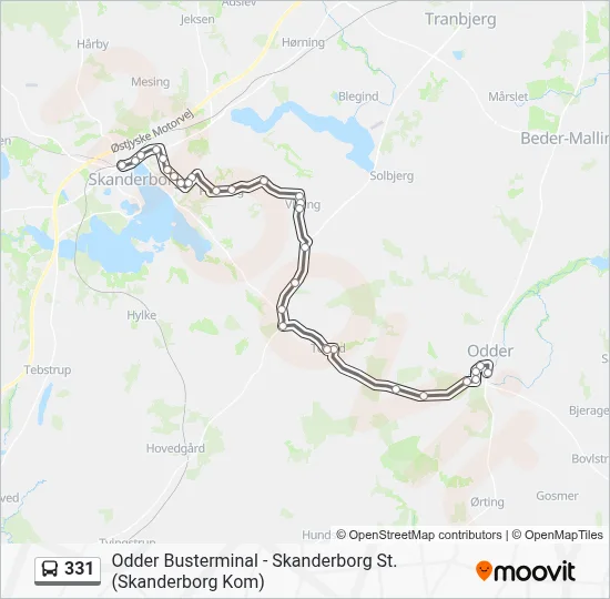 331 Bus Line Map