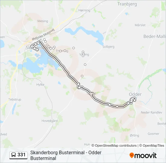 331 Bus Line Map