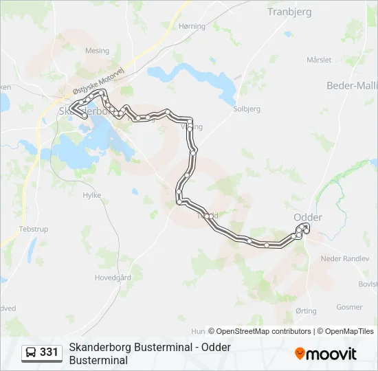 331 Bus Line Map