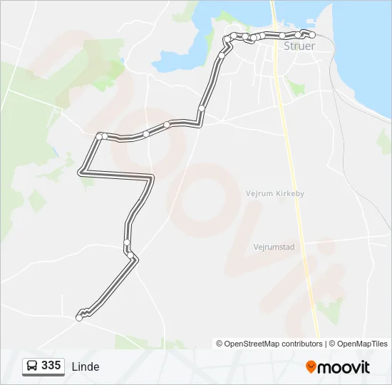 335 Bus Line Map