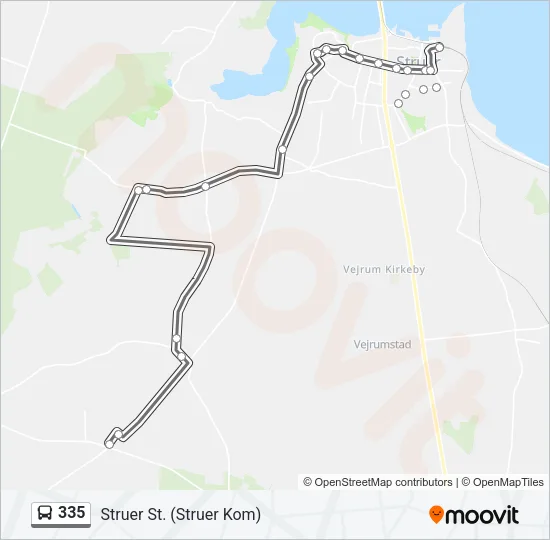 335 Bus Line Map
