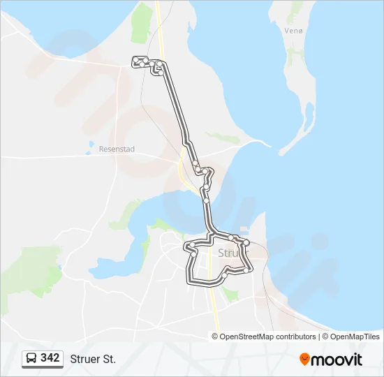 342 Bus Line Map