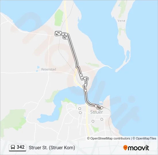 342 Bus Line Map