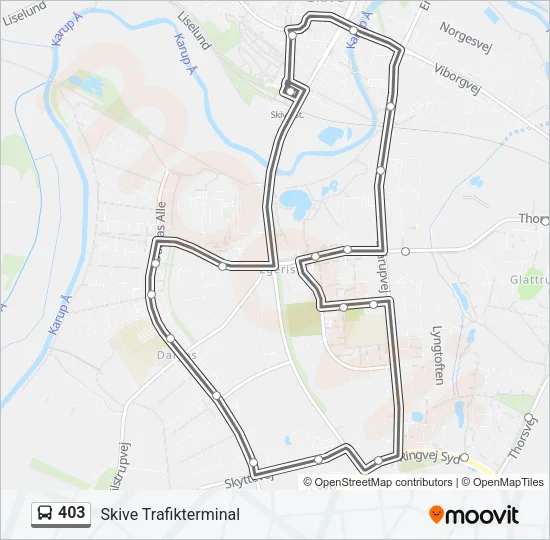 403 Bus Line Map