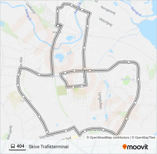 404 Bus Line Map