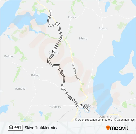 441 Bus Line Map