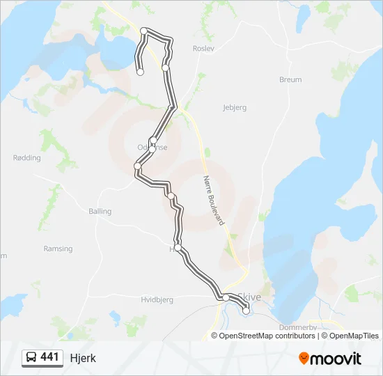 441 Bus Line Map