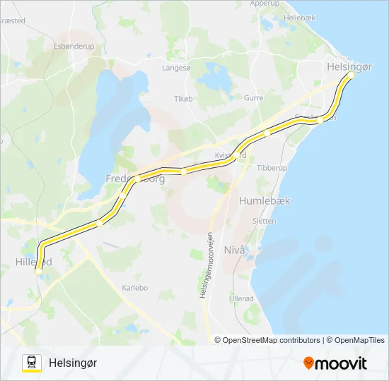 930R Train Line Map