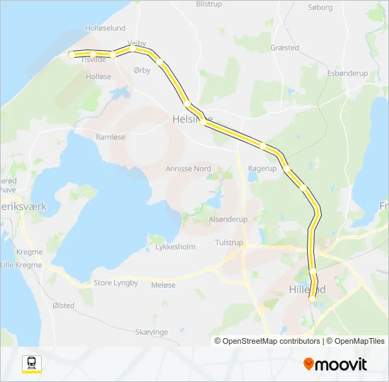 960R Train Line Map