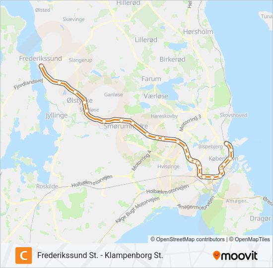 C Train Line Map