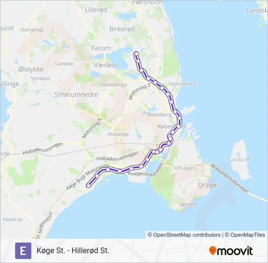 E jernbane Linjekort