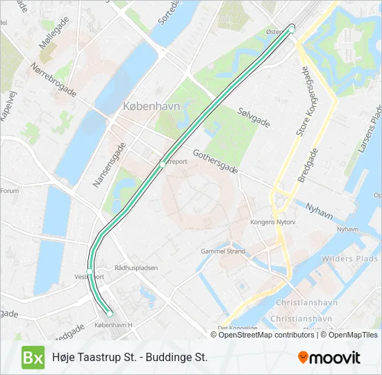 BX Train Line Map