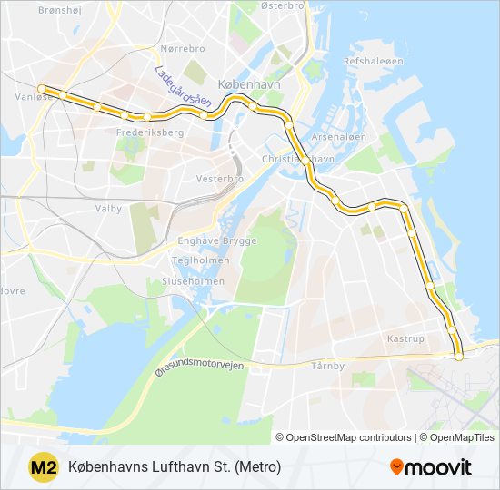 M2 bus Line Map