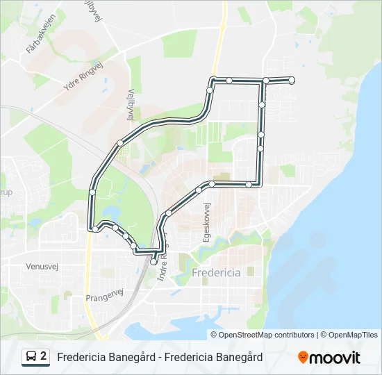 2 Bus Line Map