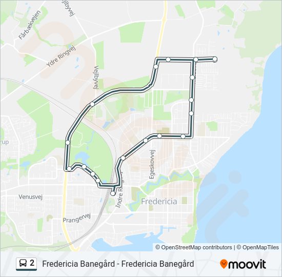 2 Bus Line Map