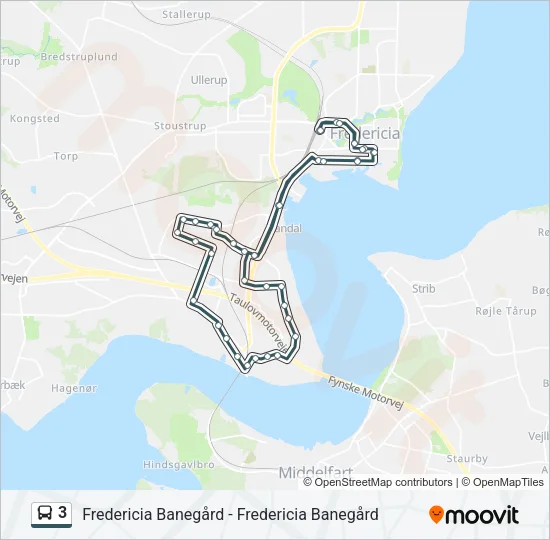 3 Bus Line Map