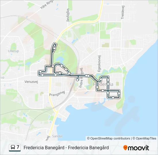 7 Bus Line Map