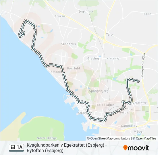 1A Bus Line Map
