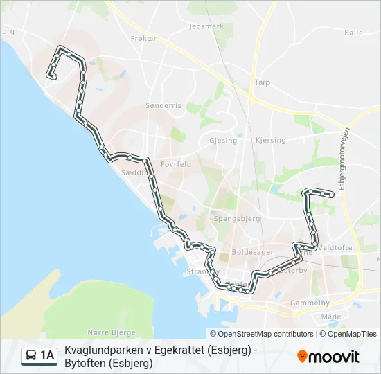 1A Bus Line Map