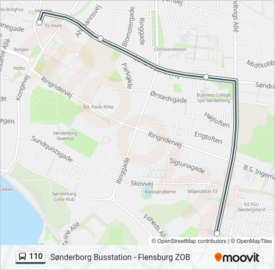 110 Bus Line Map