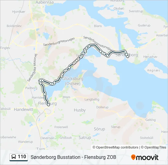 110 Bus Line Map