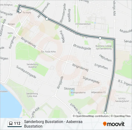 112 Bus Line Map