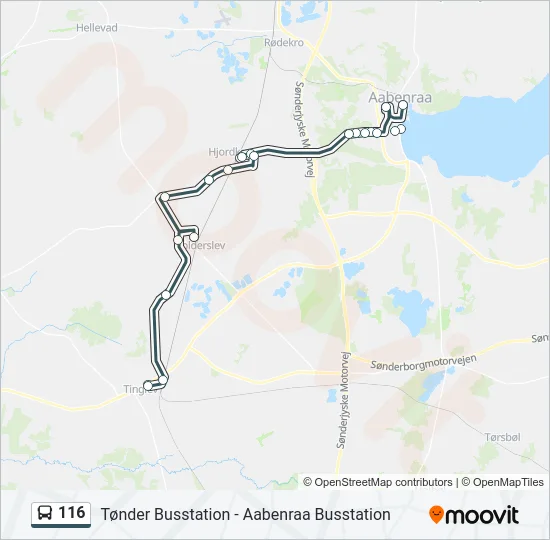 116 Bus Line Map