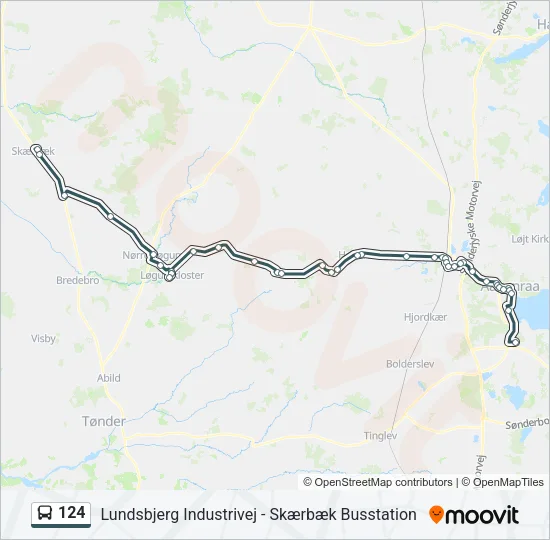 124 Bus Line Map