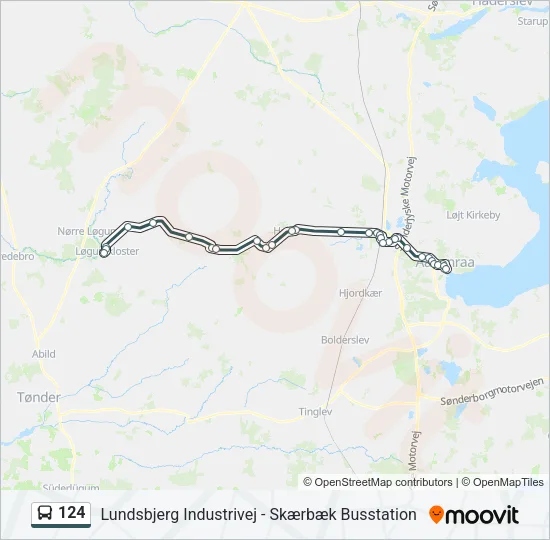 124 Bus Line Map