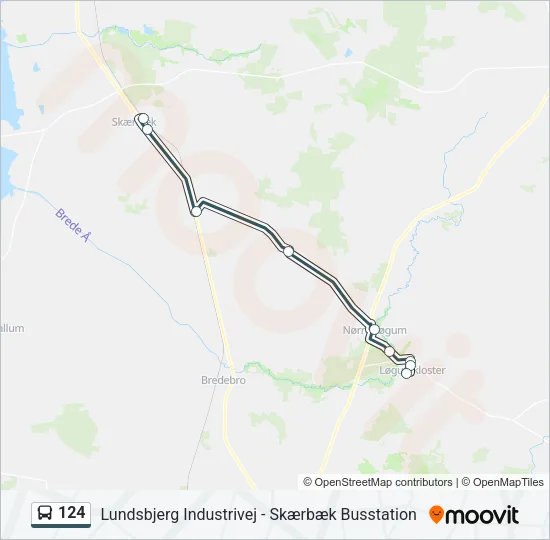 124 Bus Line Map