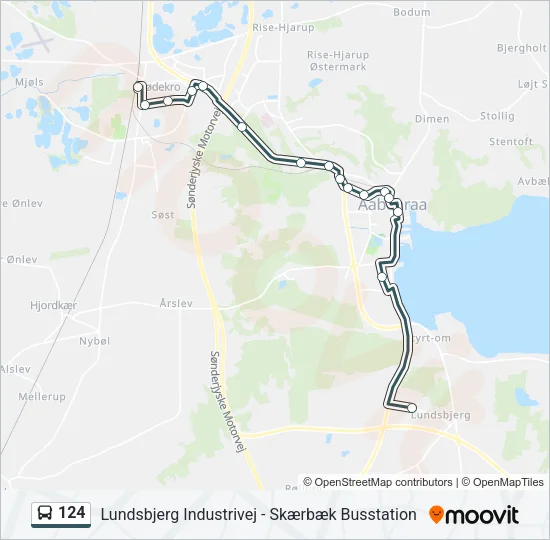 124 Bus Line Map