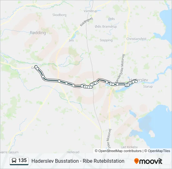 135 Bus Line Map