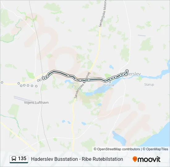 135 Bus Line Map