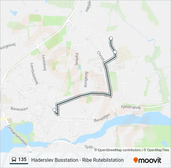 135 Bus Line Map