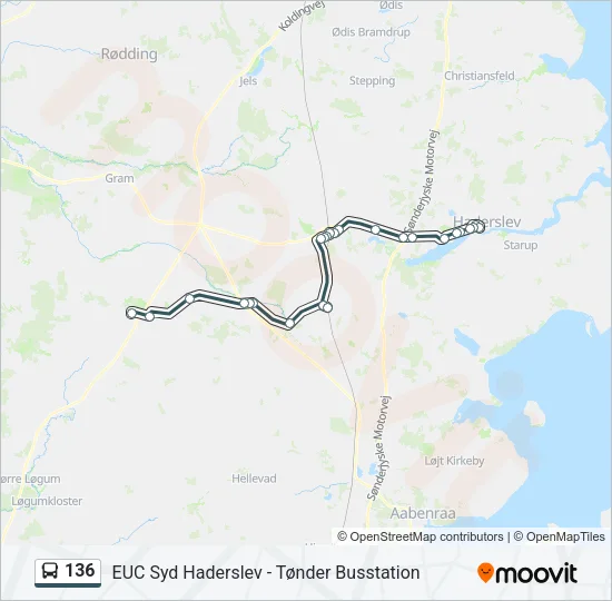 136 Bus Line Map