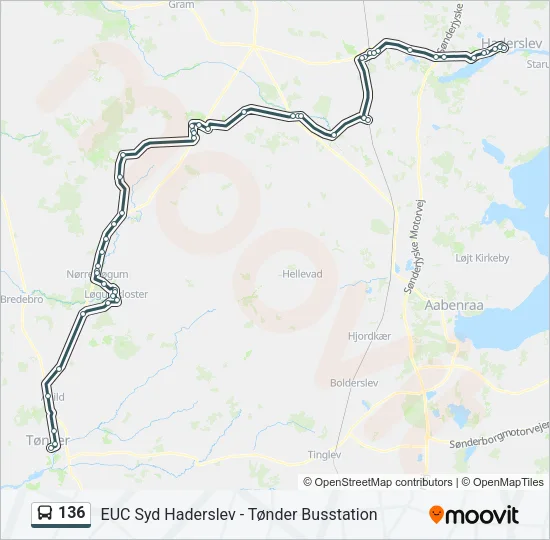 136 Bus Line Map