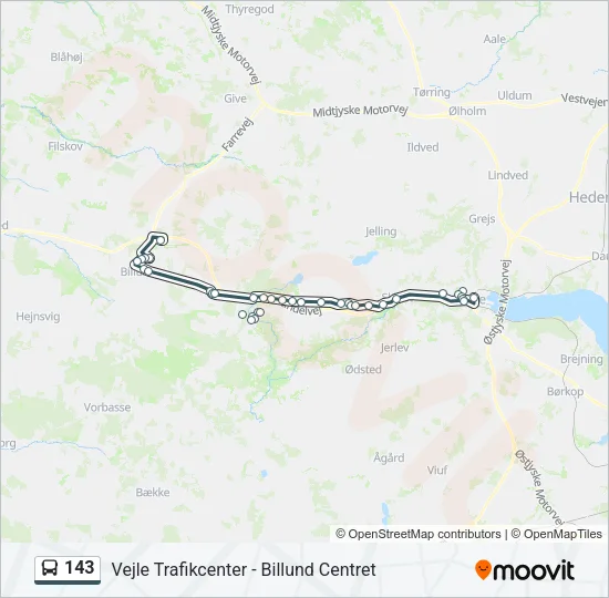 143 Bus Line Map