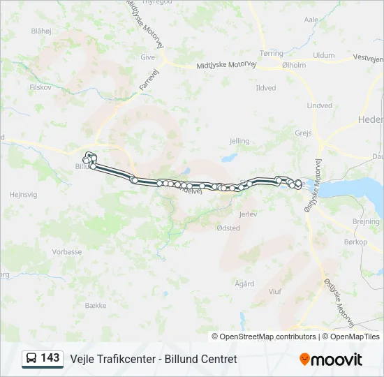 143 Bus Line Map