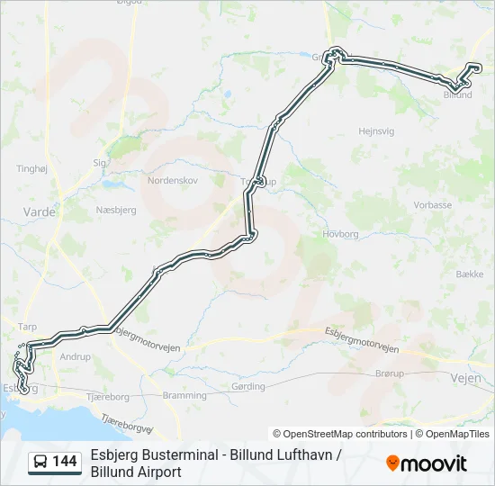 144 Bus Line Map