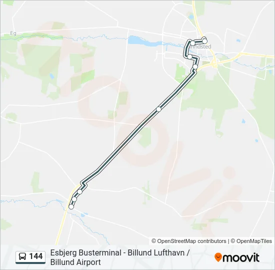 144 Bus Line Map