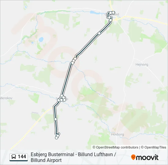 144 Bus Line Map