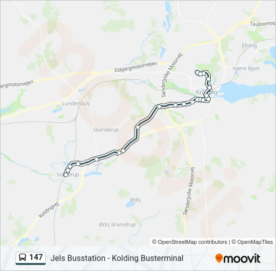 147 Bus Line Map