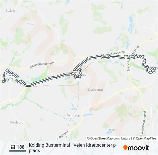 188 Bus Line Map